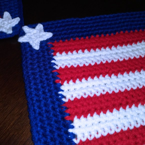 Crochet Placemats - Set of 4 - Picture 2 of 4